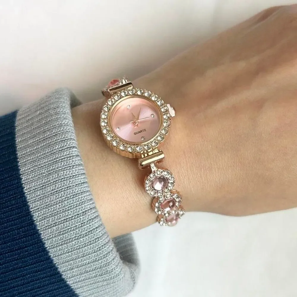 Vintage Inspired Luxury Pink Watch